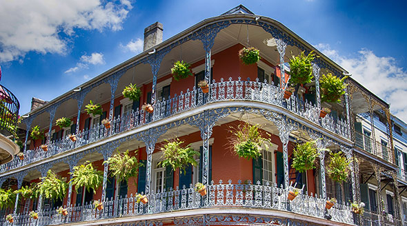 New Orleans balconies